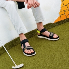 Camper Black / Beige / Neon Yellow Sandals Mens - Oruga Online Ireland | DAFYO6580